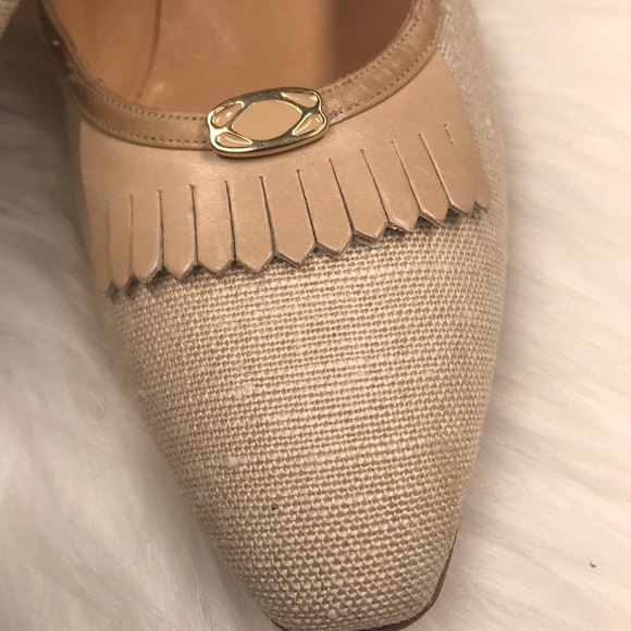 ORVIS Ivory linen pumps - Picture 7 of 8